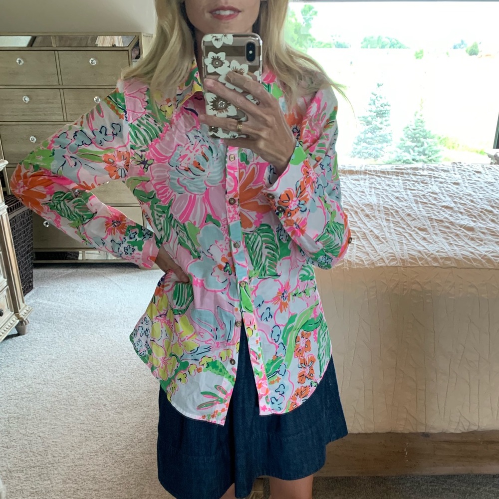 Lily long sleeve button down